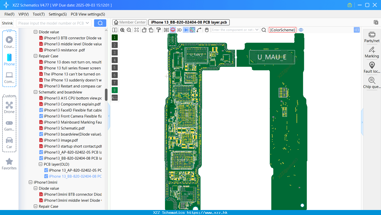 IPhone 13_BB-820-02404-08 PCB Layer